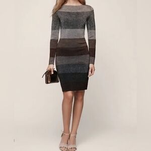 ANTONIO MELANI Long Sleeve Metallic Dress-Size 10